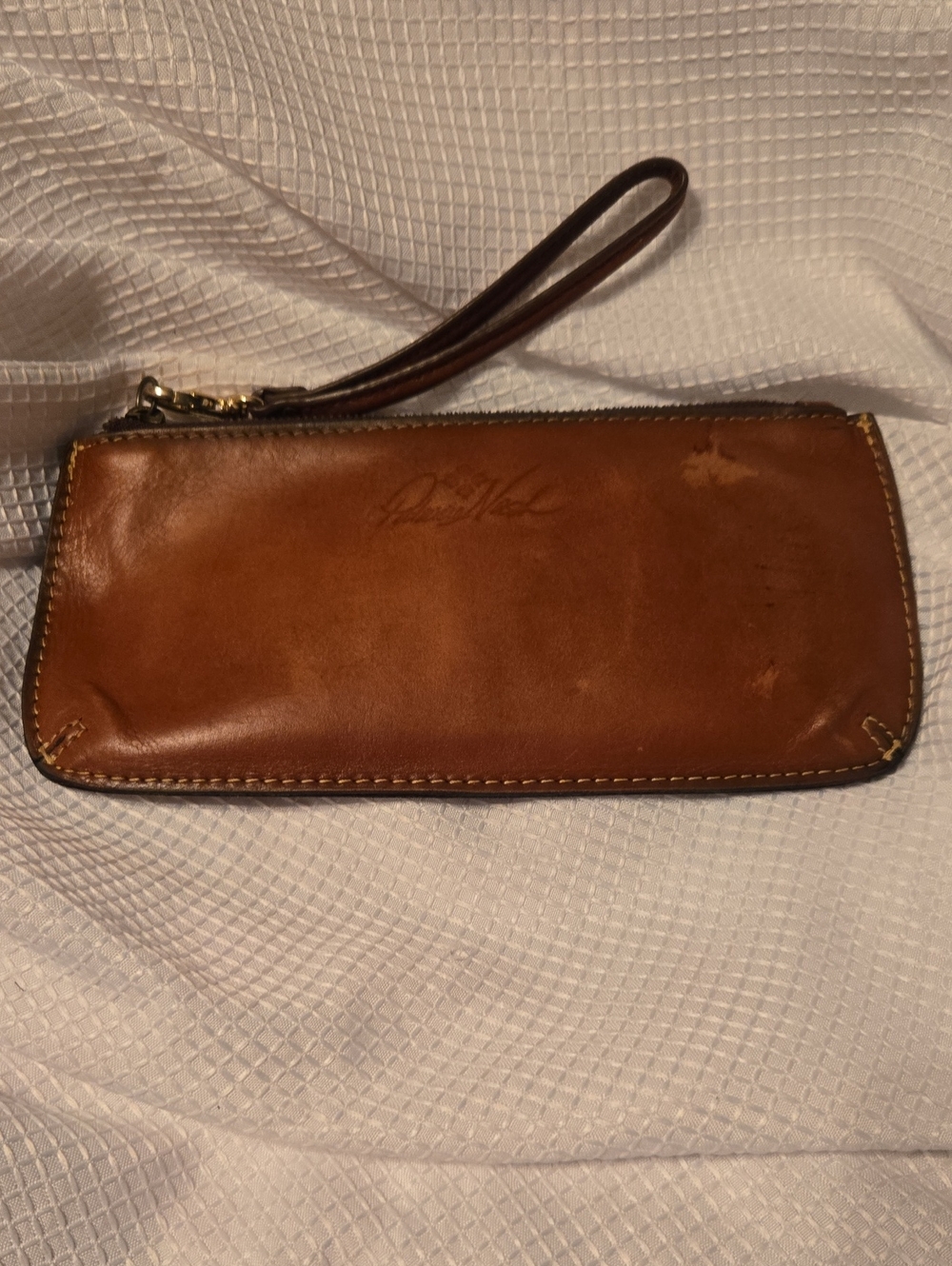 Patricia Nash Leather Wristless Clutch